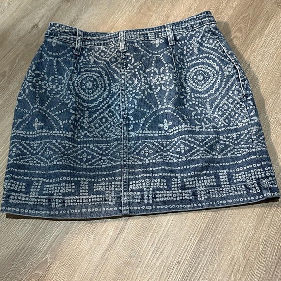 Free People Denim Patterned Women's Skirt Size 6 😻 - Picture 4 of 4